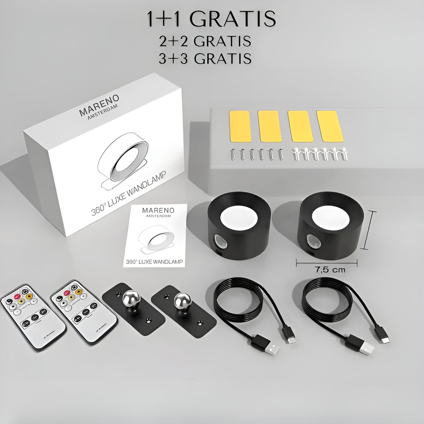 Lumi™ | Trådlös 360° Vägglampa