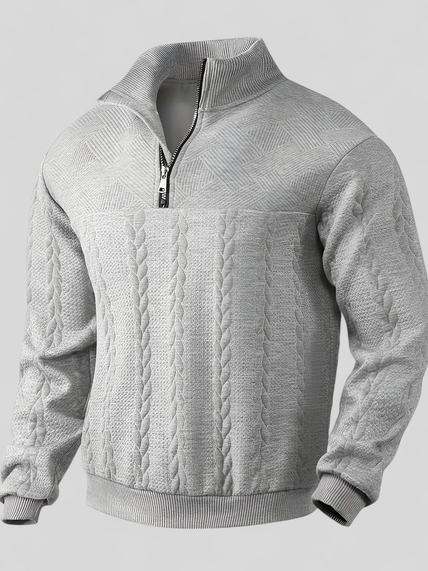 August™ | Vintage Herrtröja med Dragkedja
