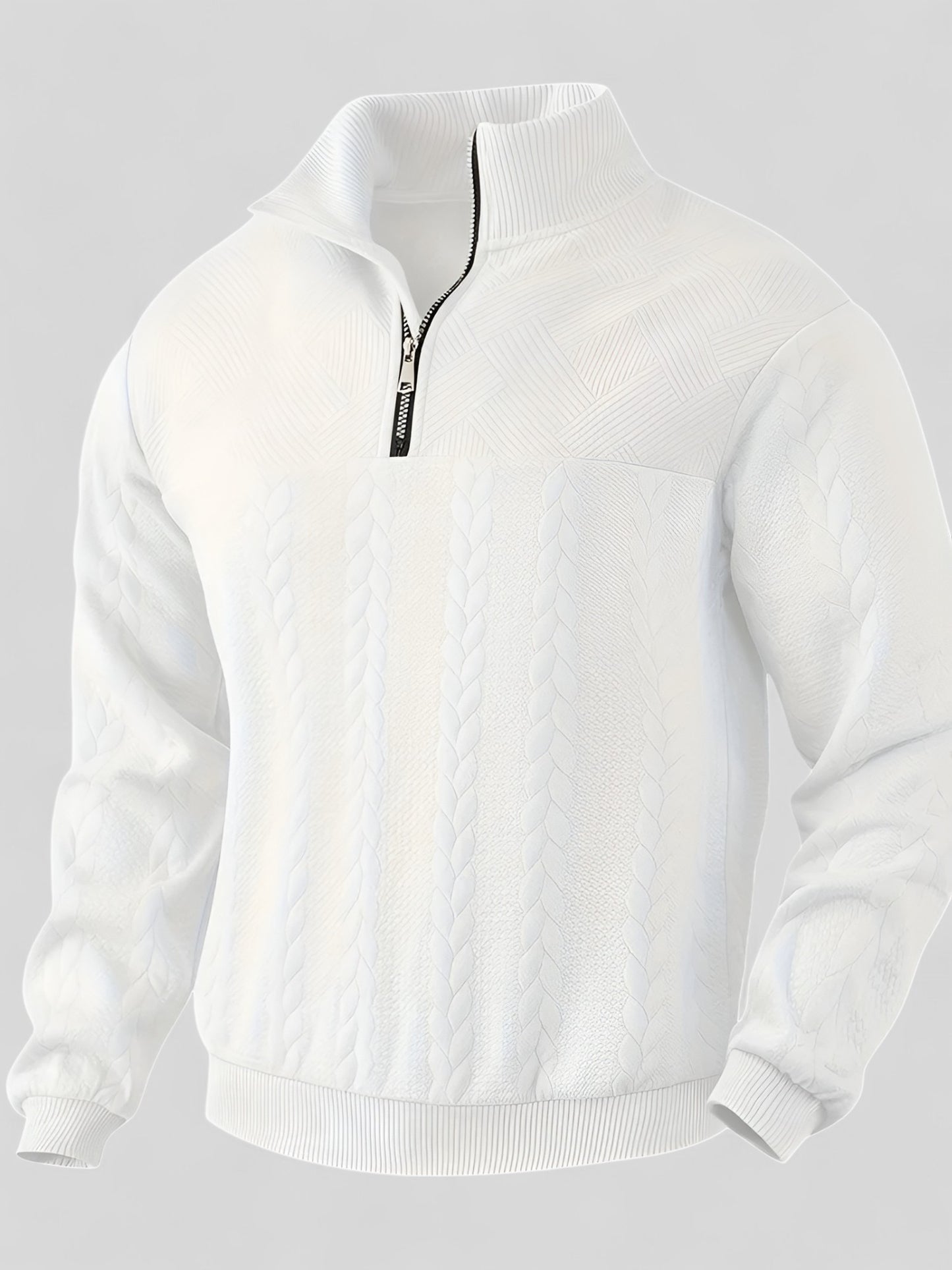August™ | Vintage Herrtröja med Dragkedja