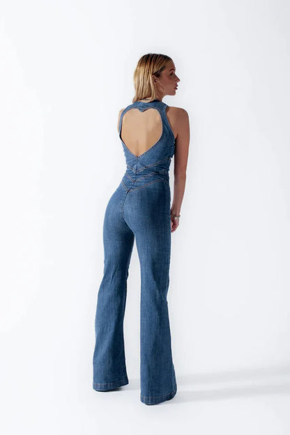 Nora™- Hart Denim Jumpsuit