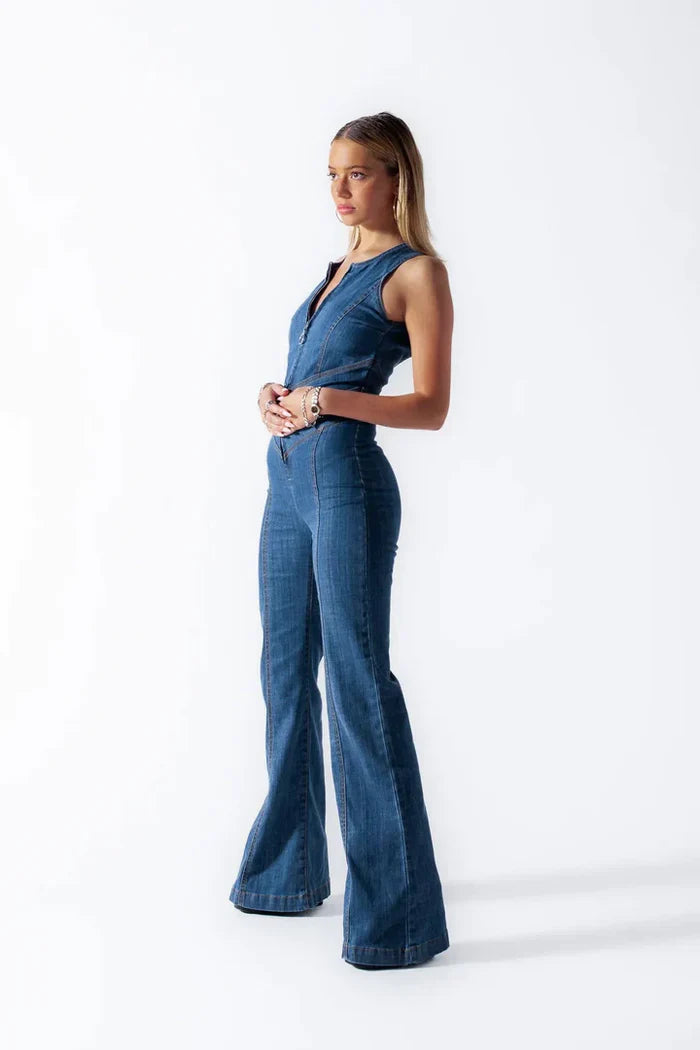 Nora™- Hart Denim Jumpsuit