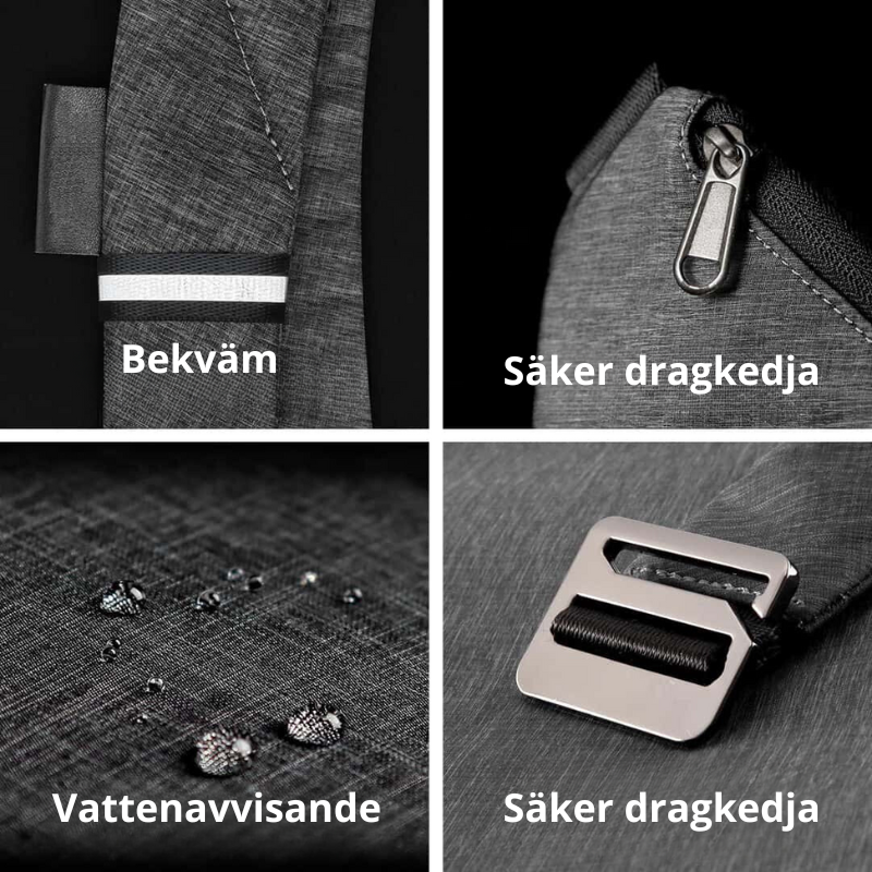 TravelSafe Axelväska™- Perfekt för Resor och Vandring