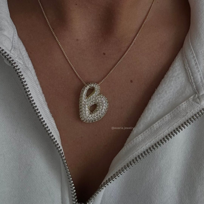 Bubble Initial Hänge Halsband™