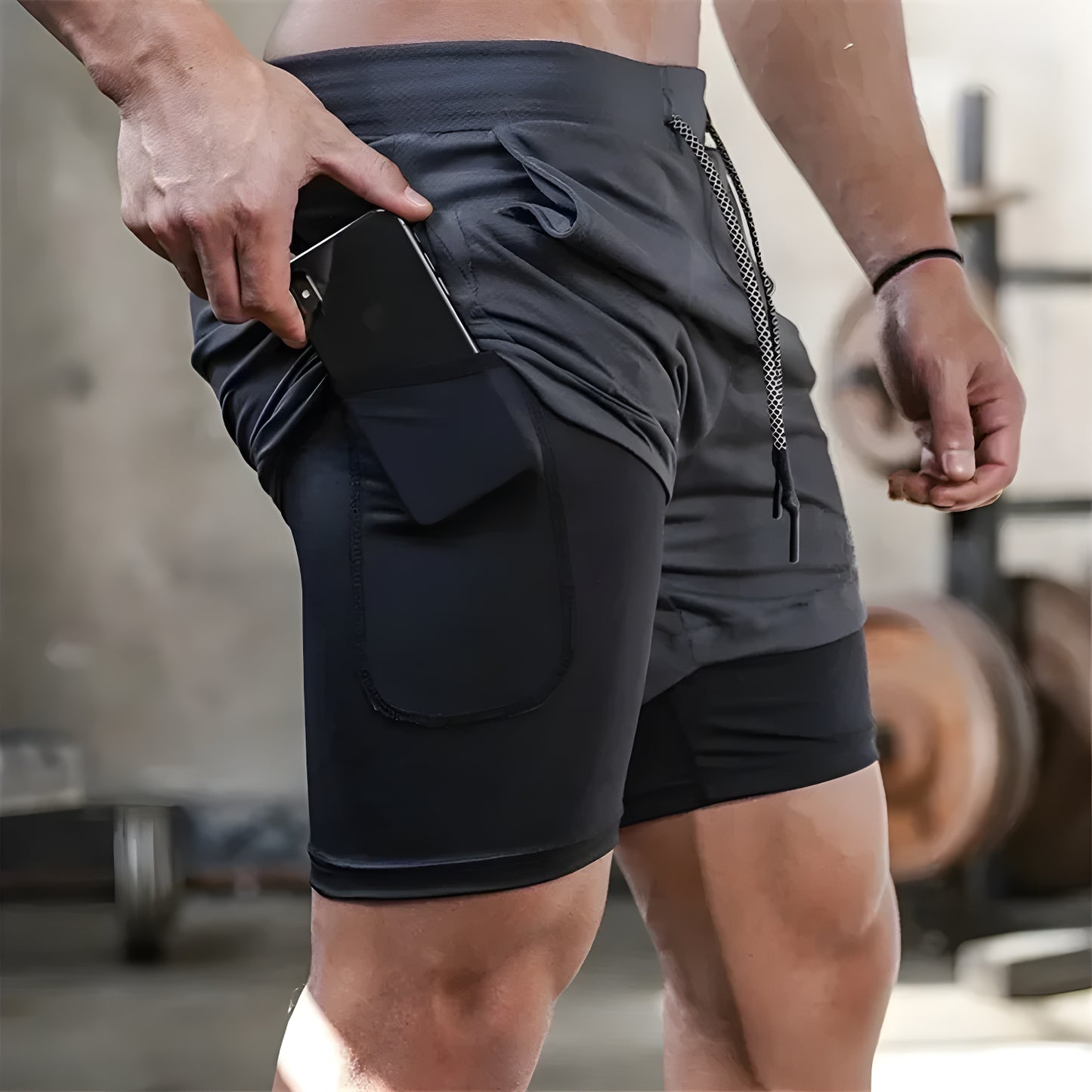 FlexiFit™ Shorts -Sportshorts med flera fickor